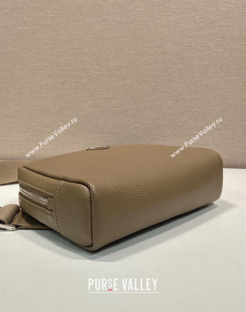 Prada Mens Leather shoulder bag 2VH181 Beige 2025 (YZ-250407021)