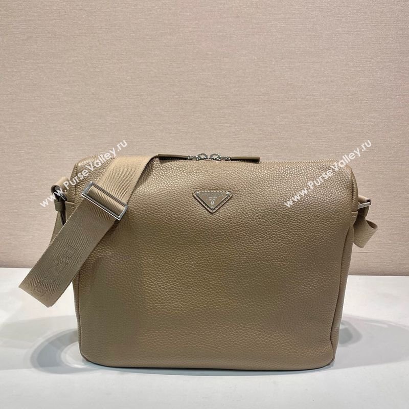 Prada Mens Medium leather shoulder bag 2VH182 Beige 2025 (YZ-250407023)