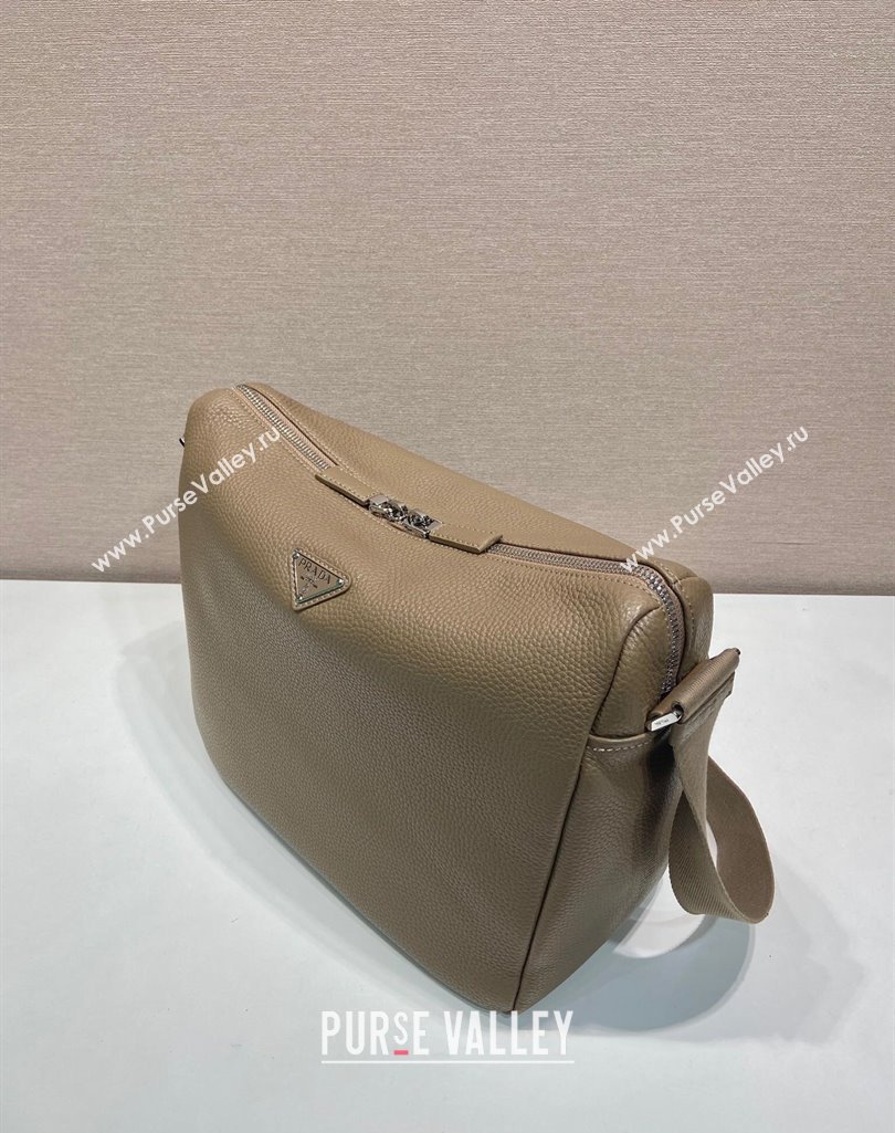 Prada Mens Medium leather shoulder bag 2VH182 Beige 2025 (YZ-250407023)