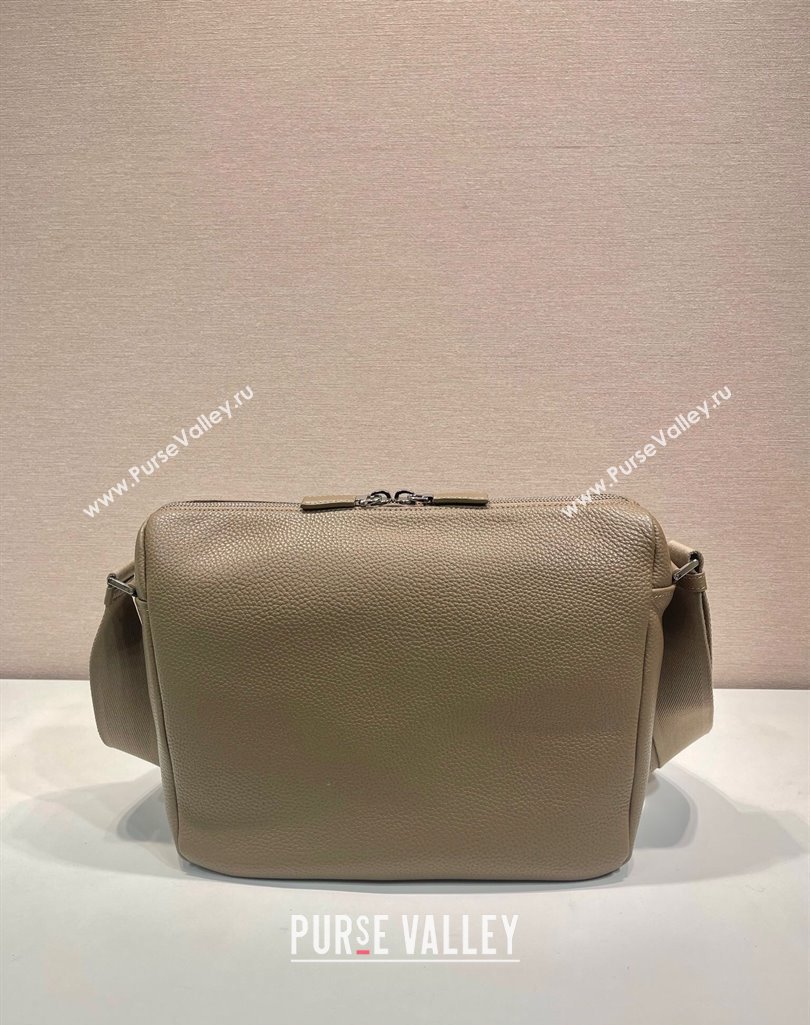 Prada Mens Medium leather shoulder bag 2VH182 Beige 2025 (YZ-250407023)