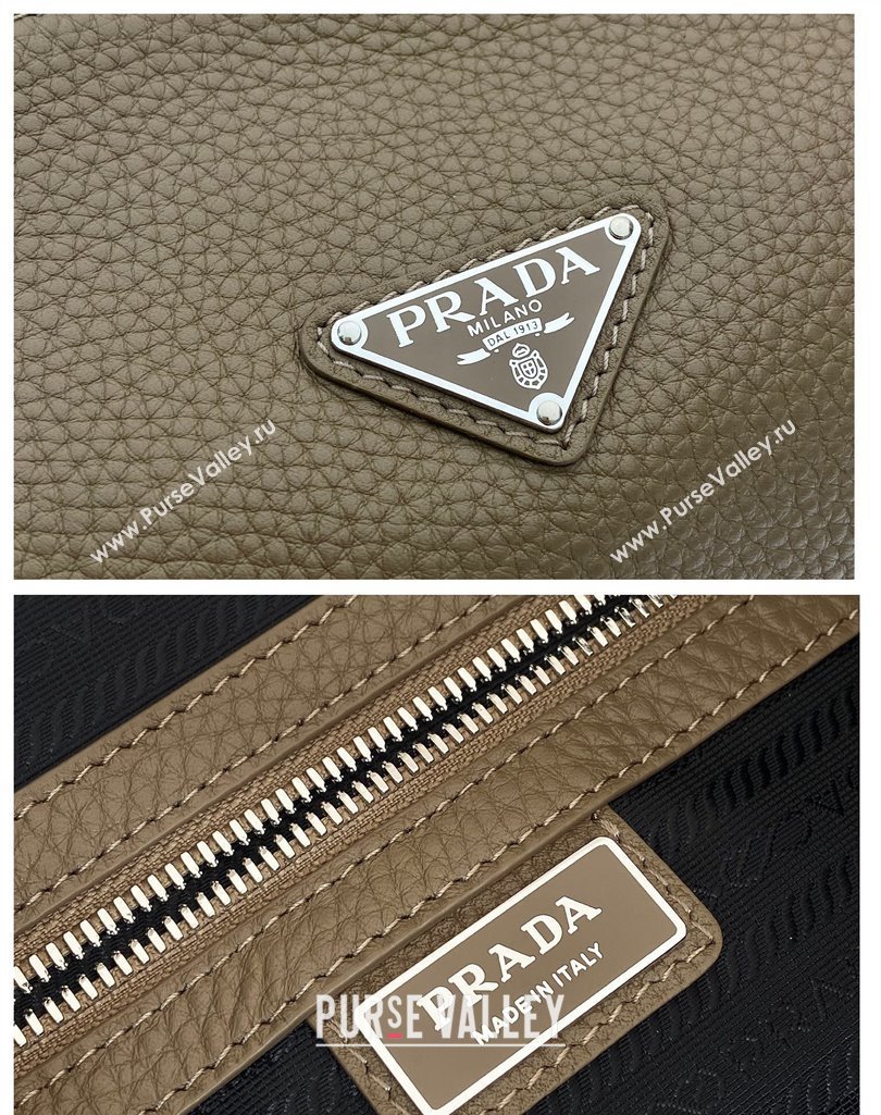 Prada Mens Medium leather shoulder bag 2VH182 Beige 2025 (YZ-250407023)