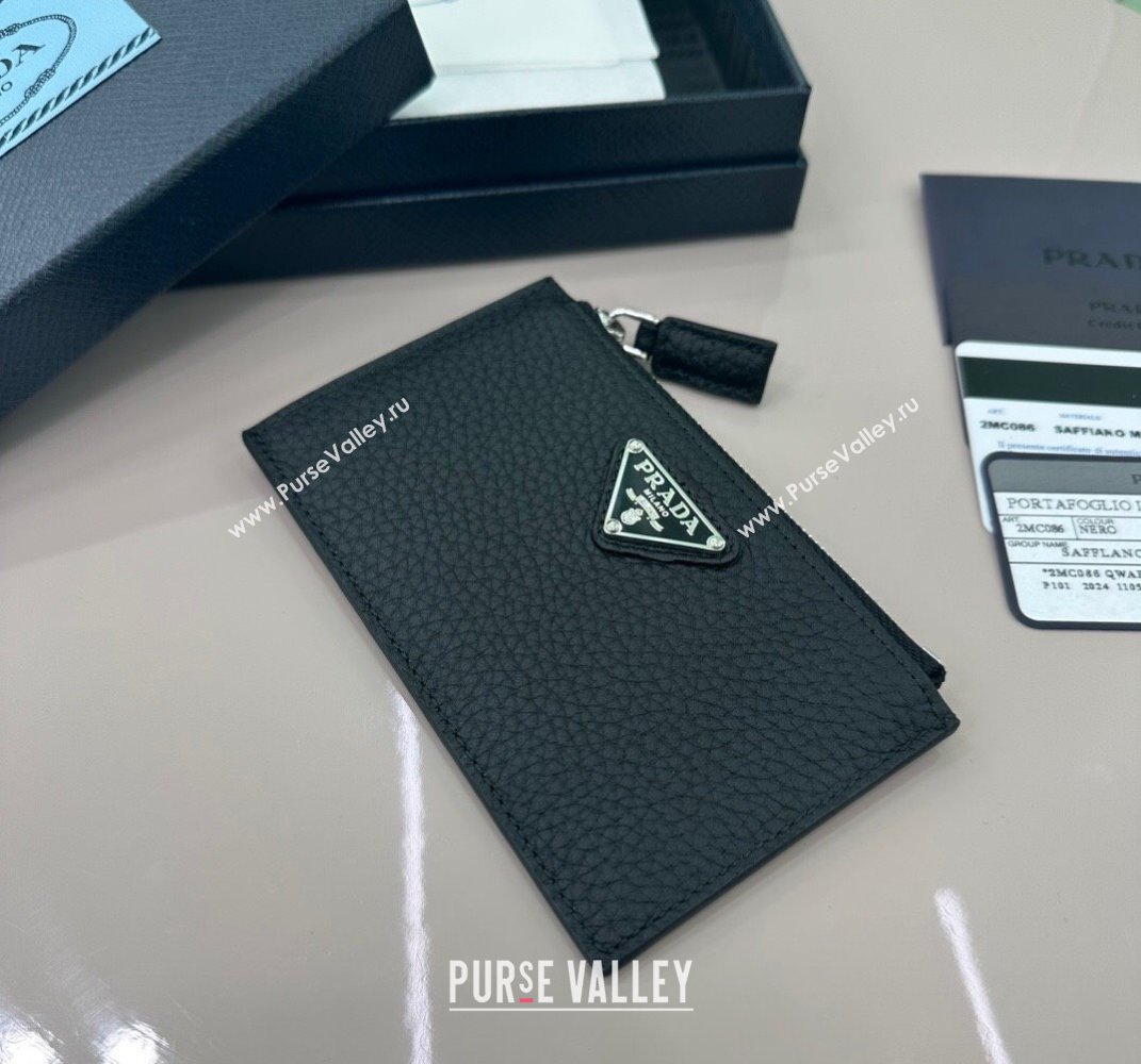Prada Leather card holder Wallet Black 1MC086 2025 (YZ-250407078)