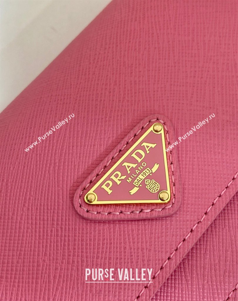 Prada Saffiano leather mini-bag 1NF059 Pink 2025 (YZ-250407026)