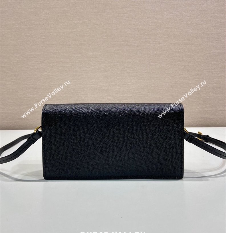 Prada Saffiano leather mini-bag 1NF059 Black 2025 (YZ-250407029)