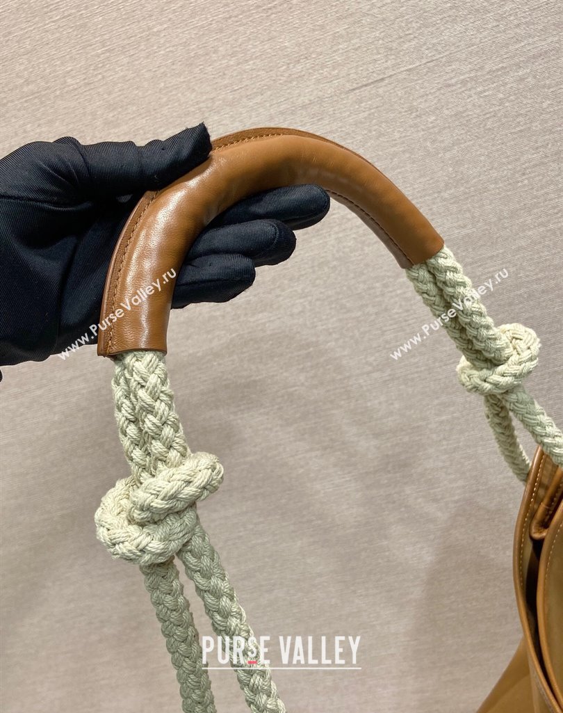 Prada Mariner large Re-Nylon shoulder bag 1BC244 Brandy Brown 2025 (YZ-250407030)