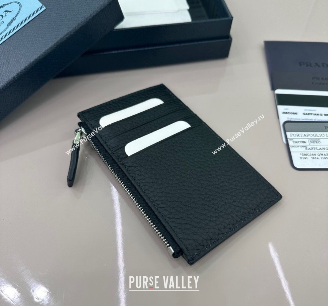 Prada Leather card holder Wallet Black 1MC086 2025 (YZ-250407078)