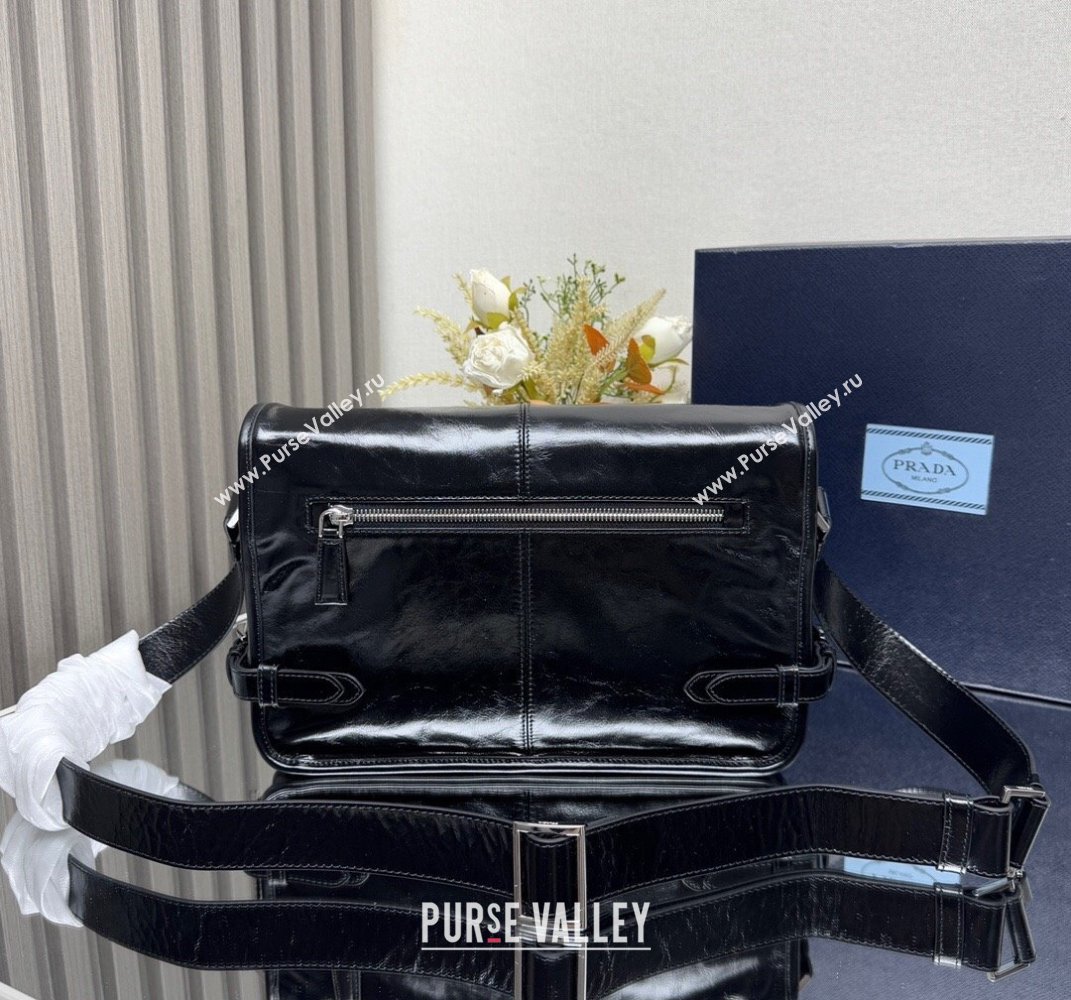 Prada Mens Leather shoulder bag 2VD073 Black 2025 (YZ-250407043)