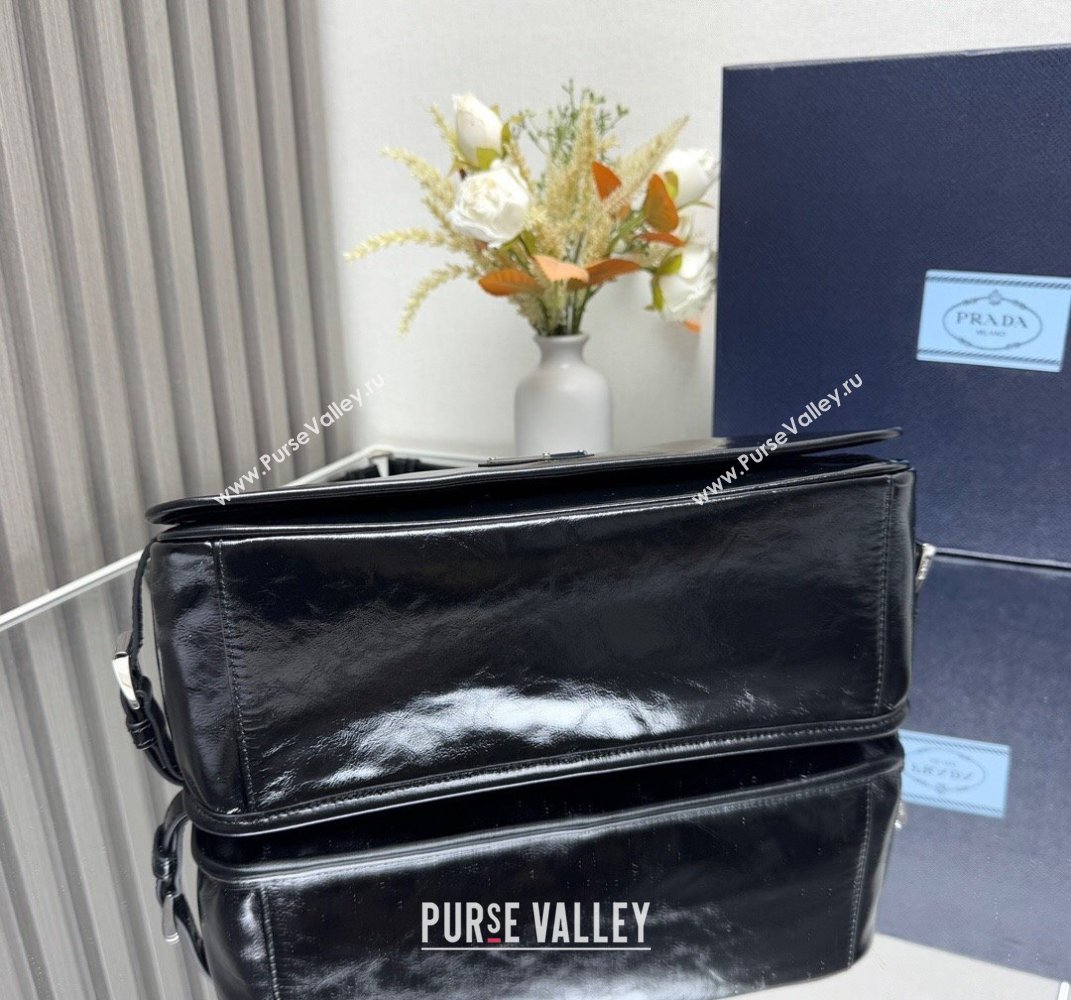 Prada Mens Leather shoulder bag 2VD073 Black 2025 (YZ-250407043)