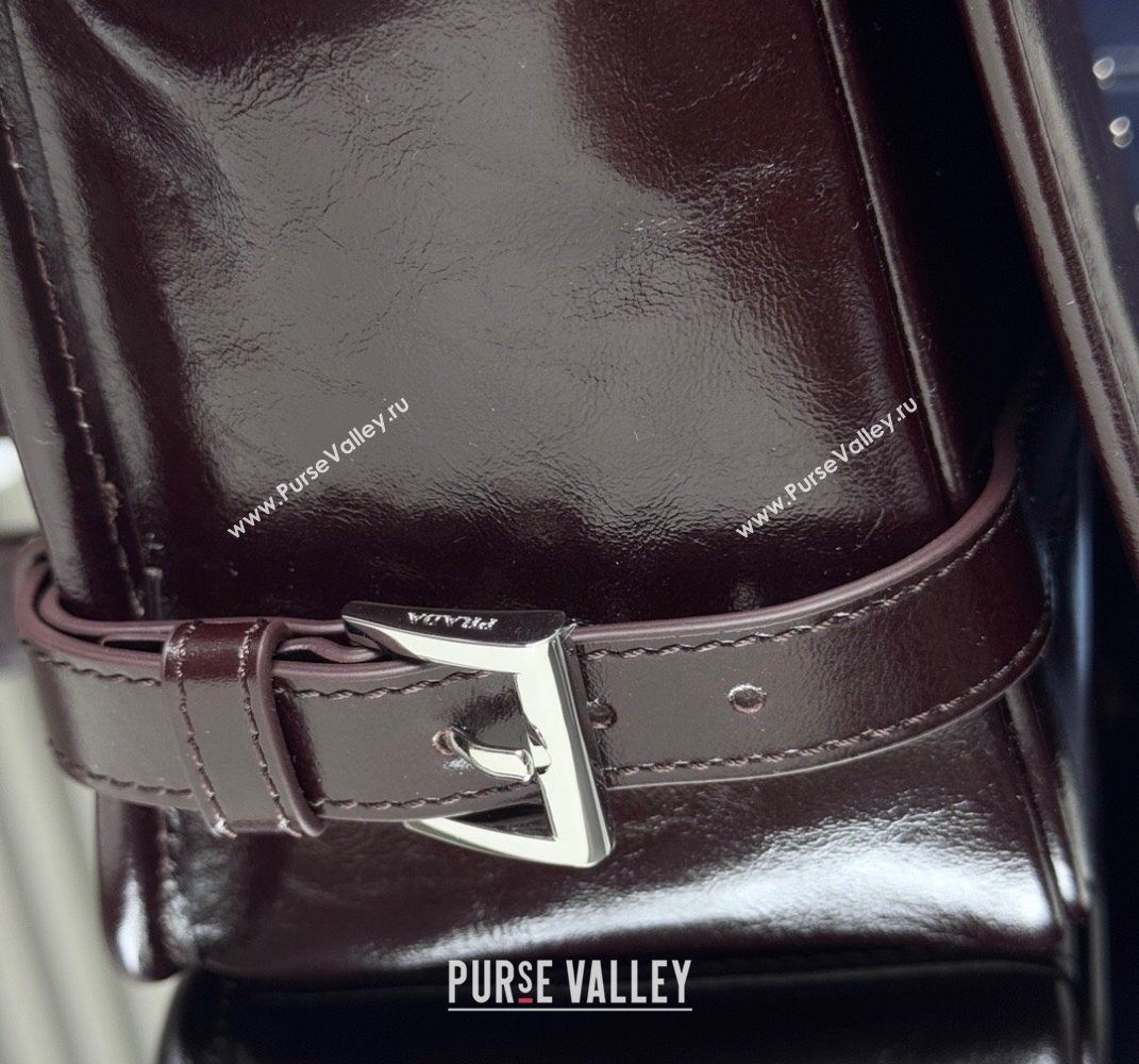 Prada Mens Leather shoulder bag 2VD073 Dark Brown 2025 (YZ-250407044)