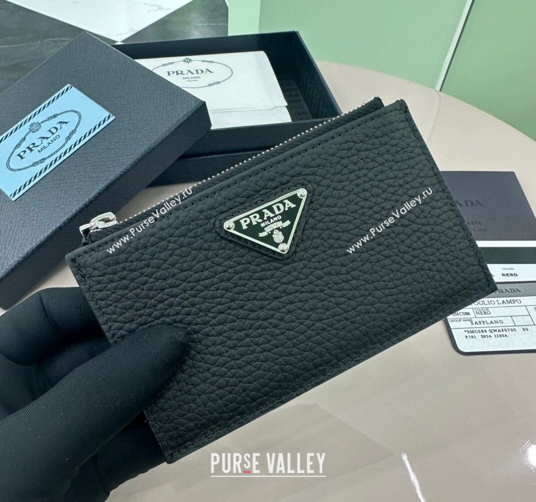 Prada Leather card holder Wallet Black 1MC086 2025 (YZ-250407078)