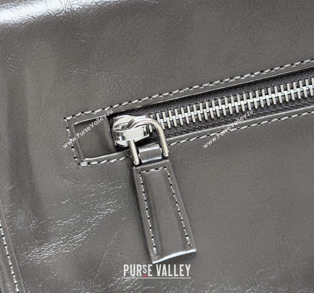 Prada Mens Leather shoulder bag 2VD073 Grey 2025 (YZ-250407045)