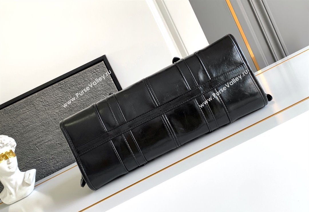 Prada Leather Soft Lux Handbag 1BD376 Black 2025 (YZ-250407046)