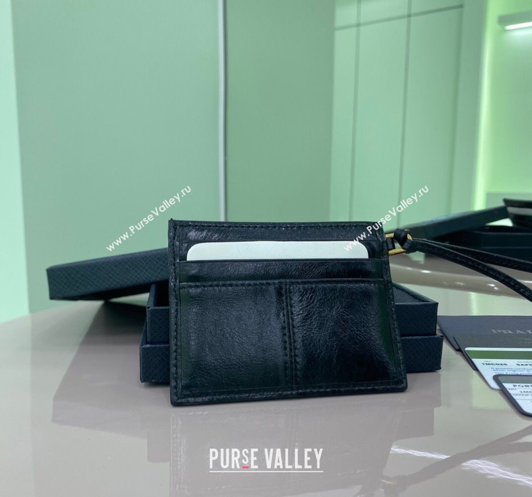 Prada Leather card holder Wallet Black 1MC025 2025 (YZ-250407071)