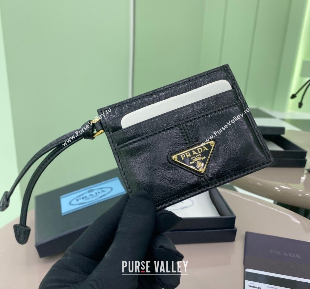 Prada Leather card holder Wallet Black 1MC025 2025 (YZ-250407071)