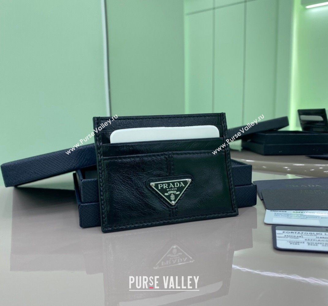 Prada Leather card holder Wallet Black 2MC025 2025 (YZ-250407072)
