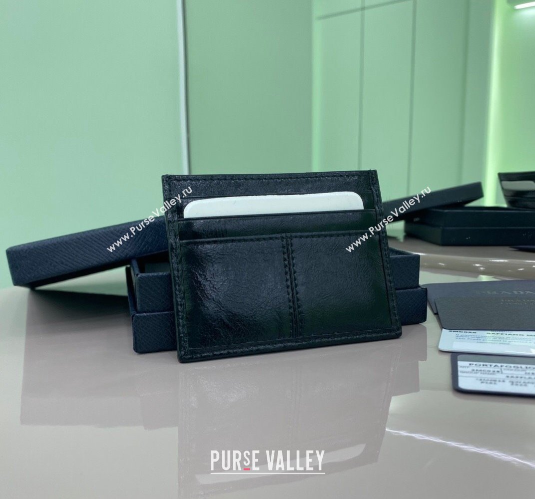 Prada Leather card holder Wallet Black 2MC025 2025 (YZ-250407072)