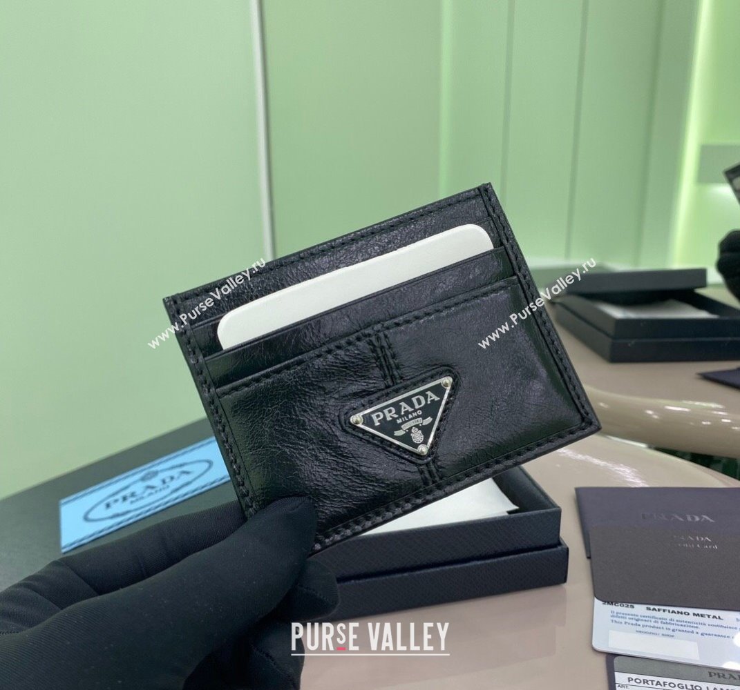 Prada Leather card holder Wallet Black 2MC025 2025 (YZ-250407072)