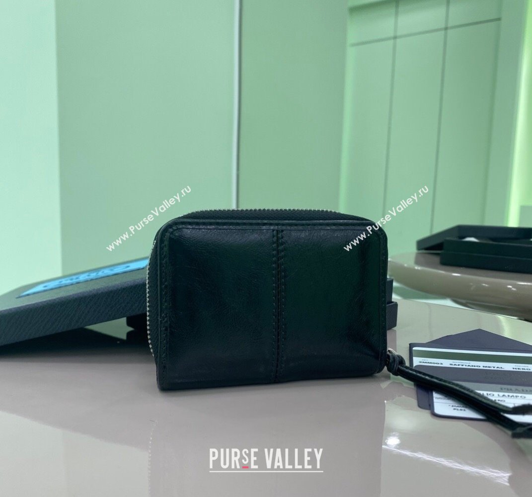 Prada Leather coin purse Wallet Black 2MM003 2025 (YZ-250407073)