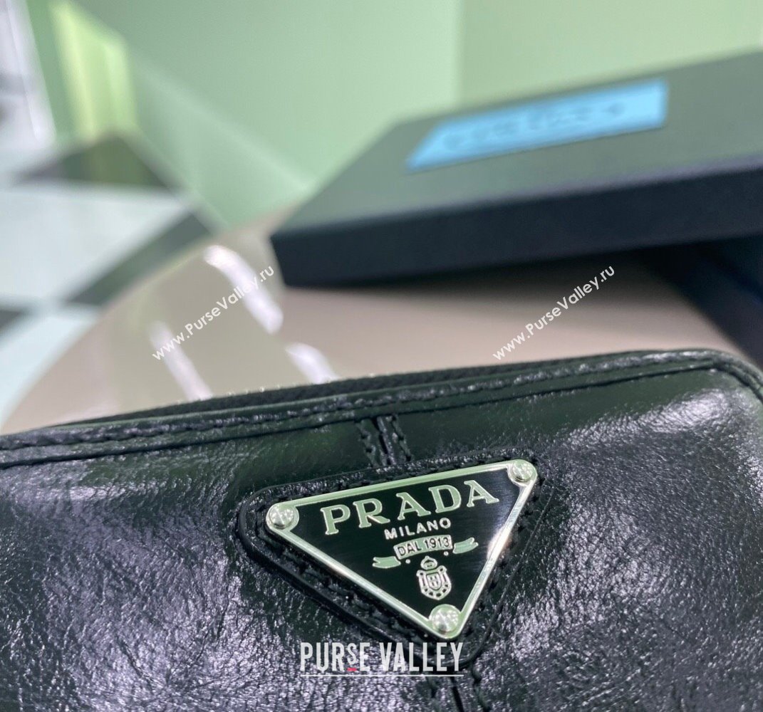 Prada Leather coin purse Wallet Black 2MM003 2025 (YZ-250407073)