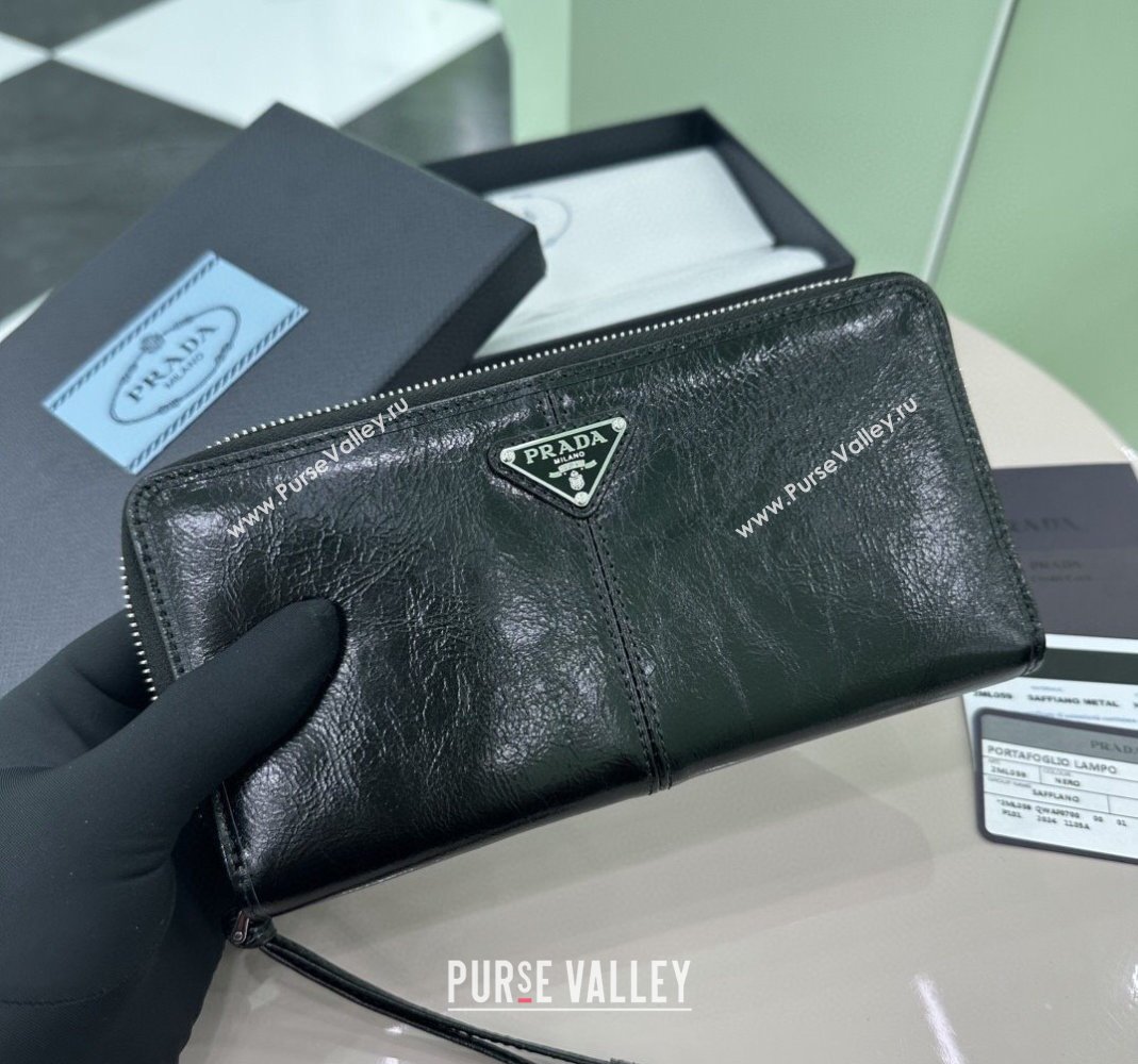 Prada Leather Wallet Black 2ML059 2025 (YZ-250407076)