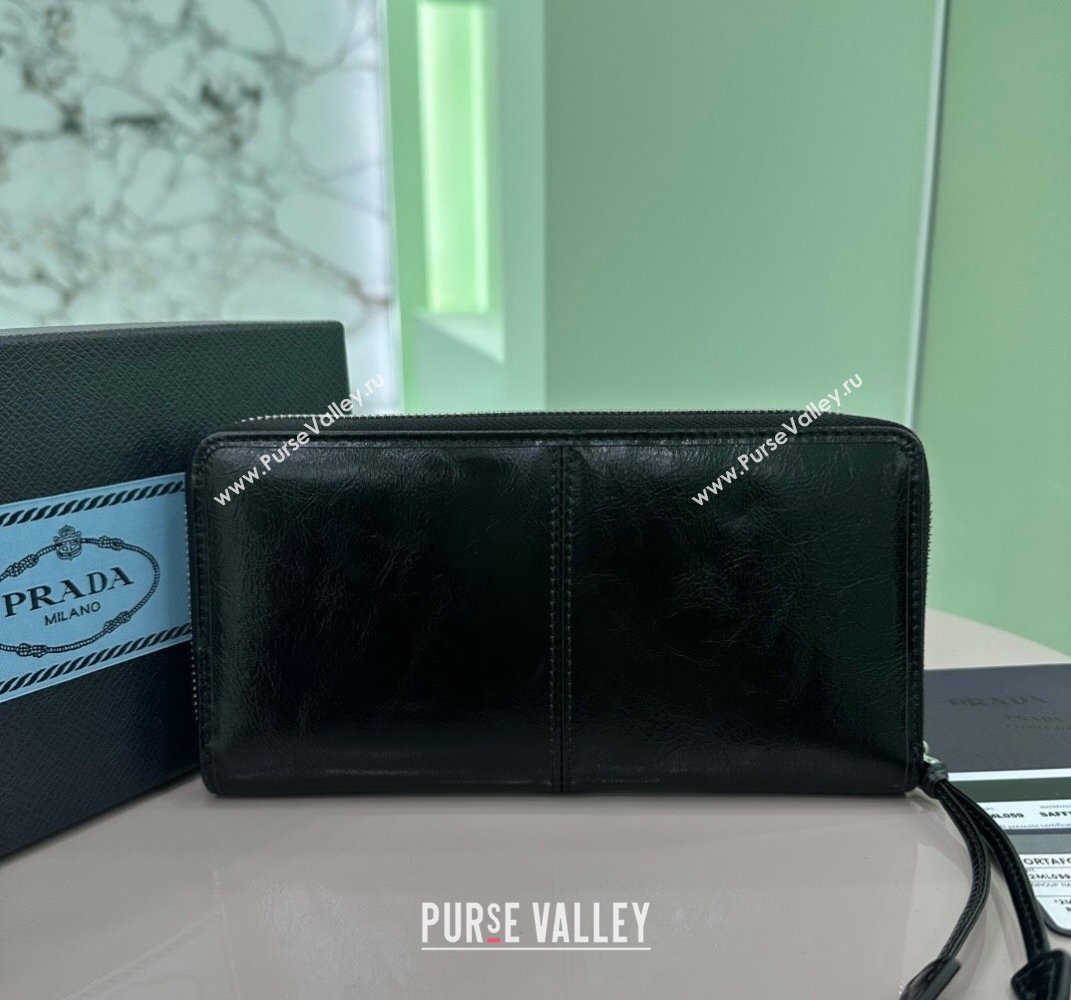 Prada Leather Wallet Black 2ML059 2025 (YZ-250407076)