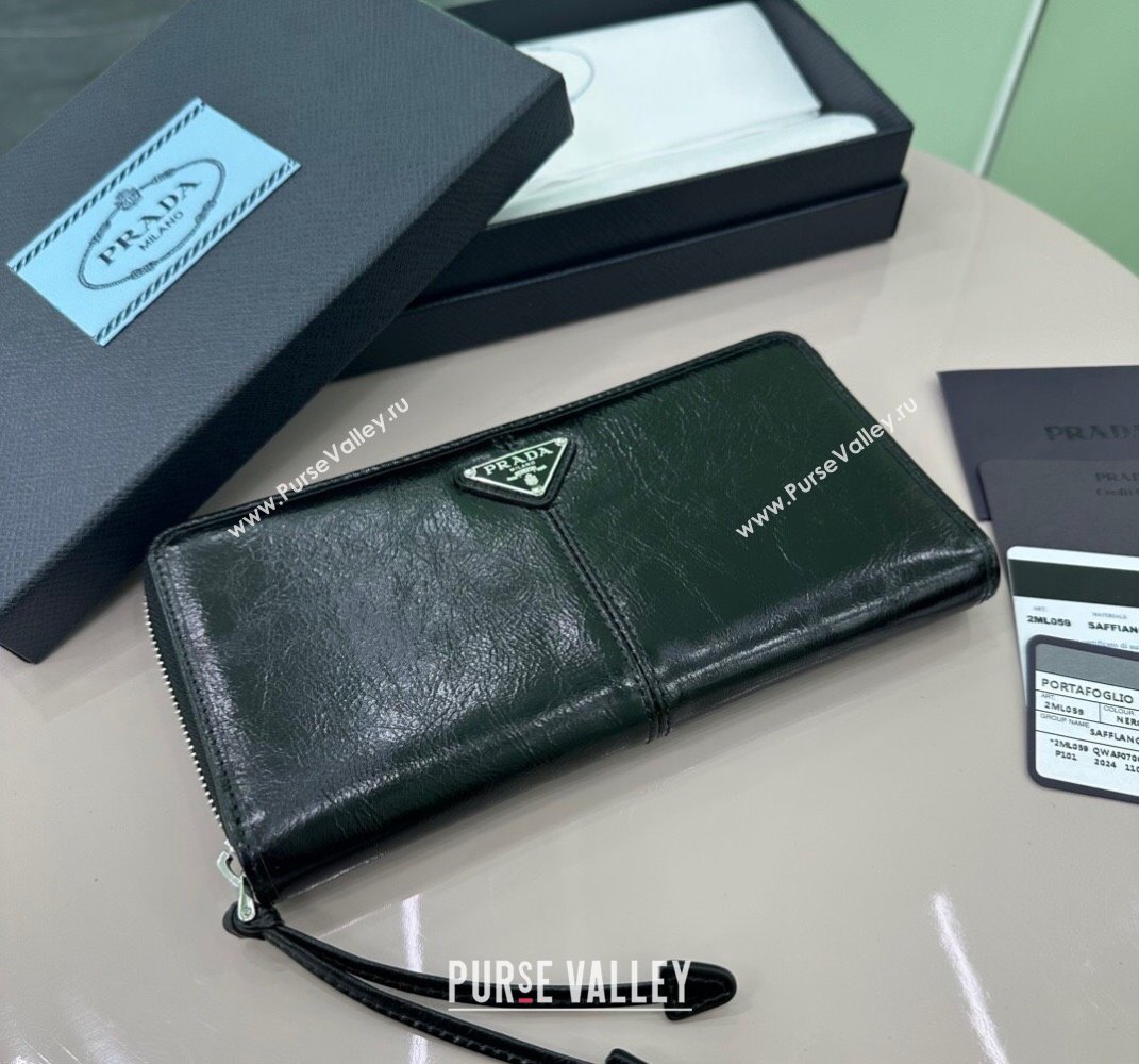 Prada Leather Wallet Black 2ML059 2025 (YZ-250407076)