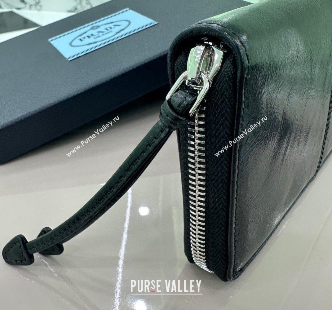 Prada Leather Wallet Black 2ML059 2025 (YZ-250407076)