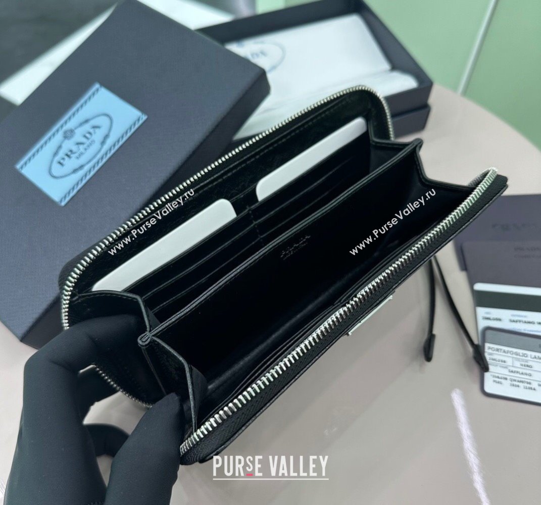 Prada Leather Wallet Black 2ML059 2025 (YZ-250407076)