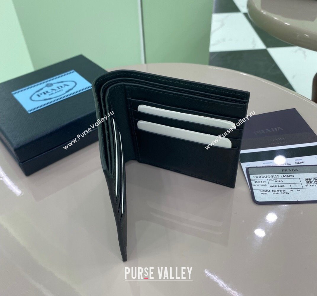 Prada Leather Wallet Black 2MO513 2025 (YZ-250407077)