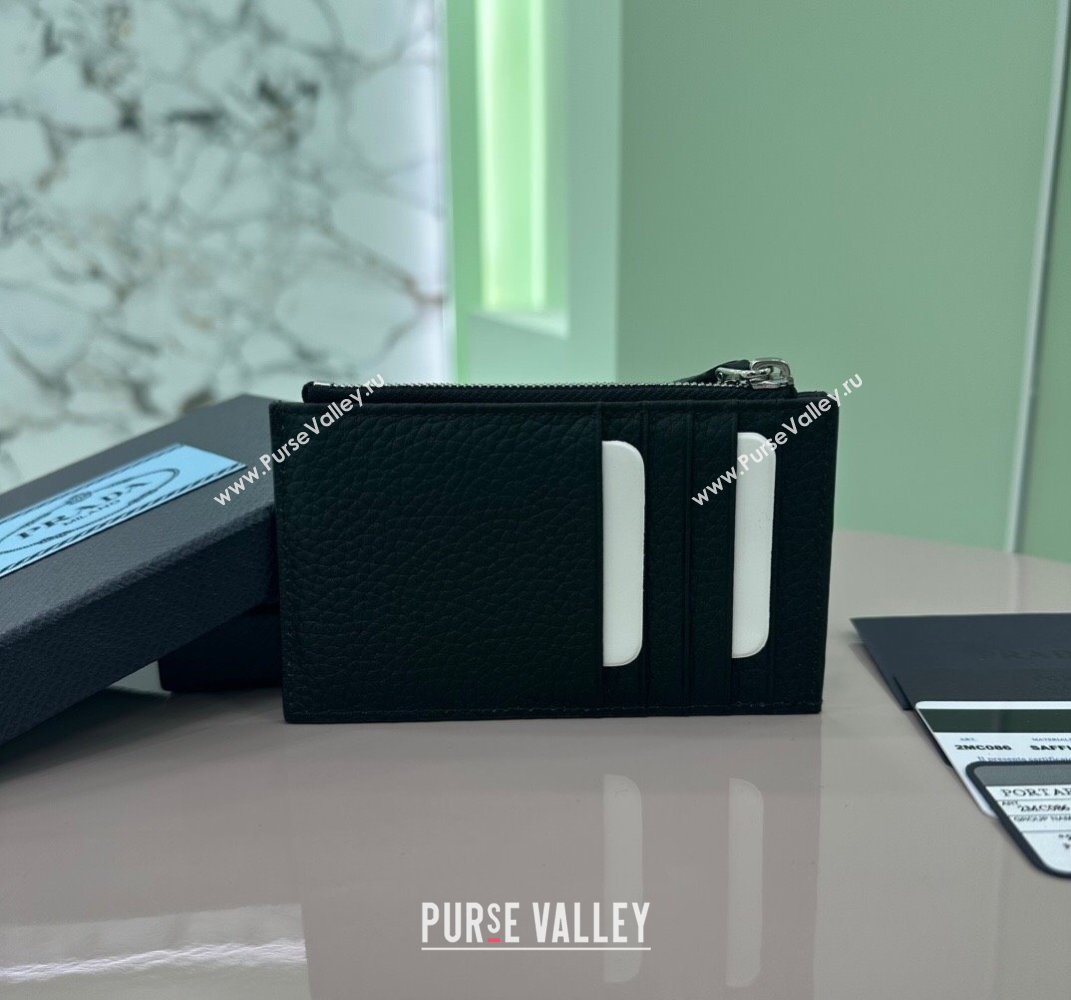 Prada Leather card holder Wallet Black 1MC086 2025 (YZ-250407078)