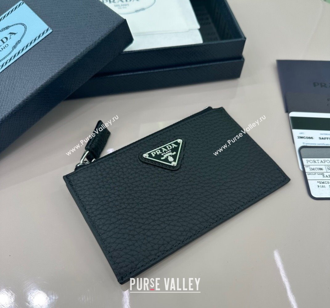 Prada Leather card holder Wallet Black 1MC086 2025 (YZ-250407078)