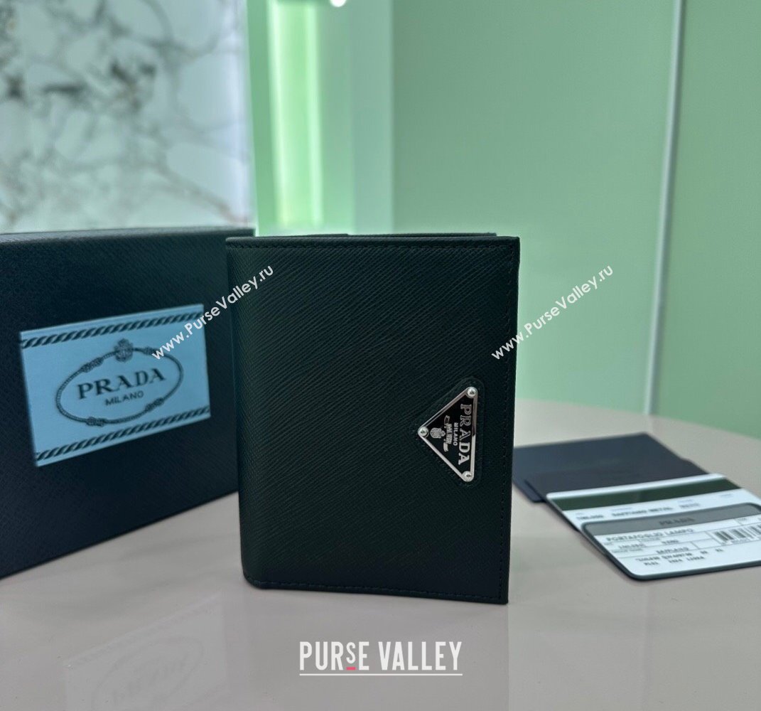 Prada Small Saffiano leather wallet Black 1ML050 2025 (YZ-250407084)