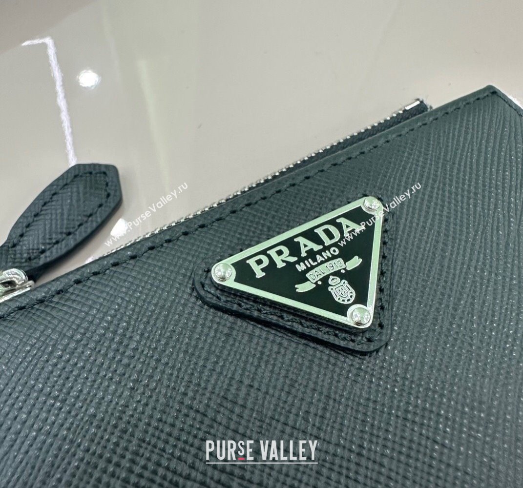 Prada Small Saffiano leather wallet Black 1ML050 2025 (YZ-250407084)