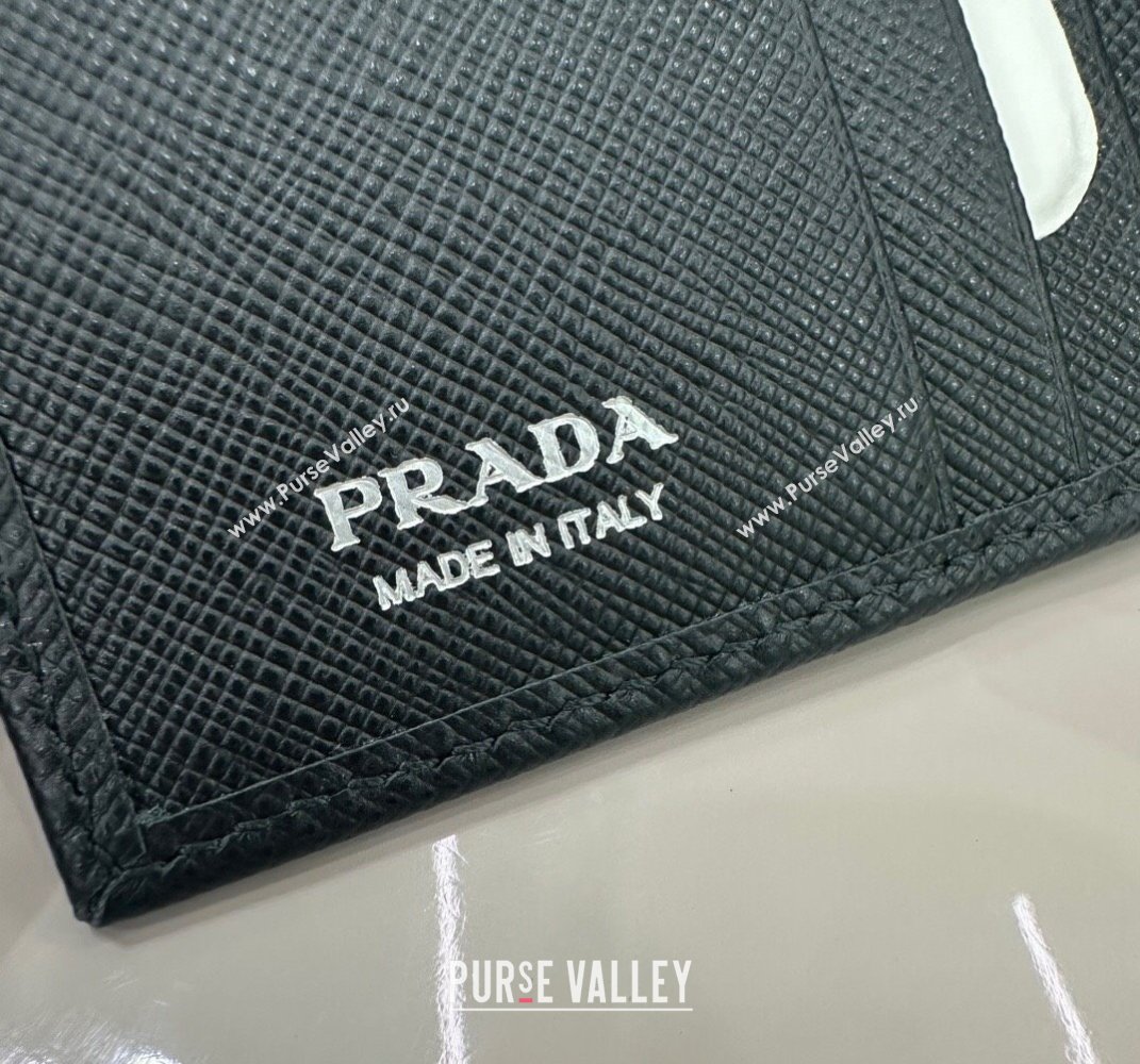 Prada Small Saffiano leather wallet Black 1ML050 2025 (YZ-250407084)
