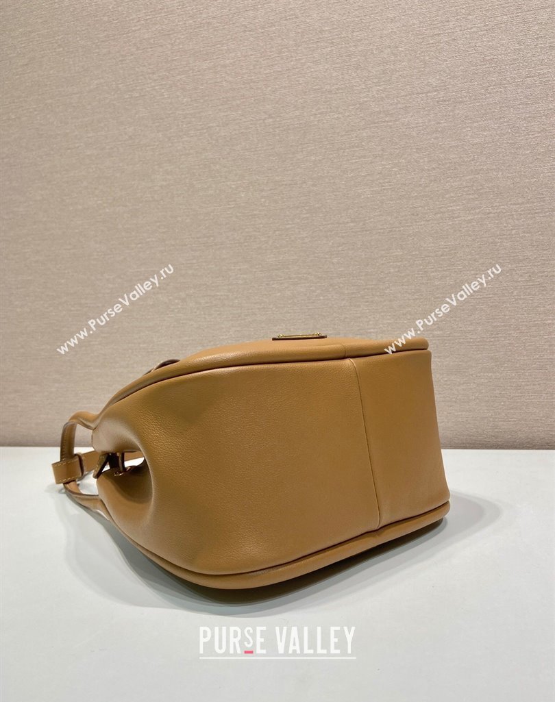 Prada Leather Bucket bag Brown 2025 1BE087 (YZ-250407057)