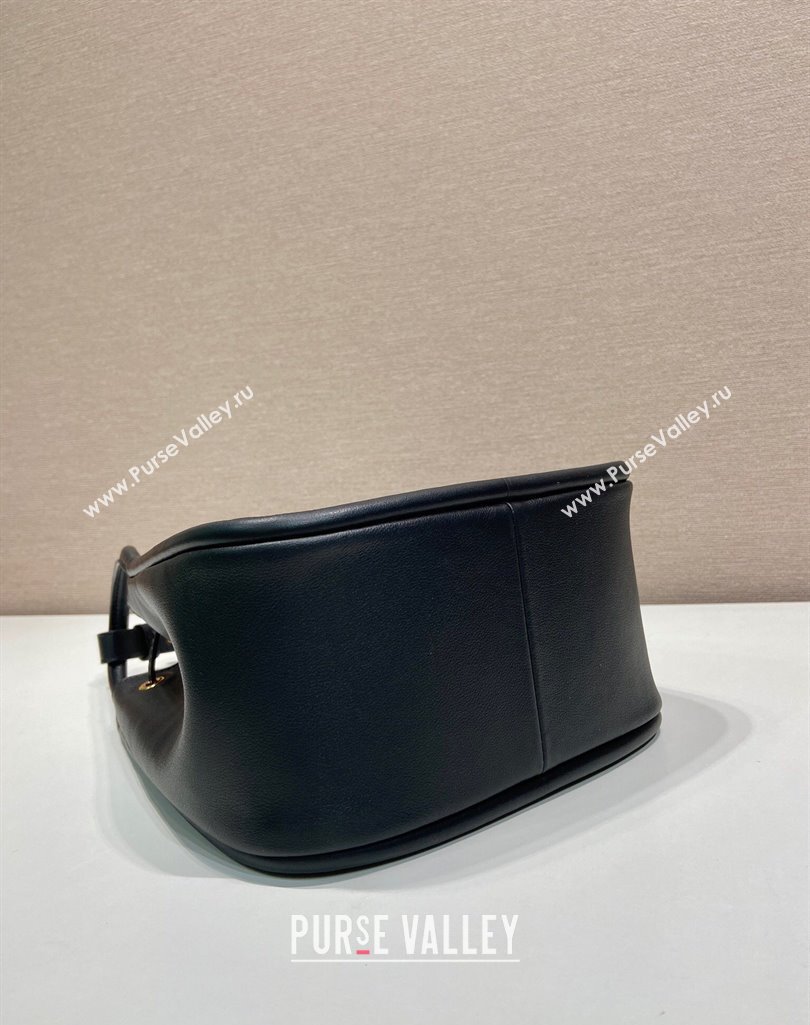 Prada Leather Bucket bag Black 2025 1BE087 (YZ-250407058)