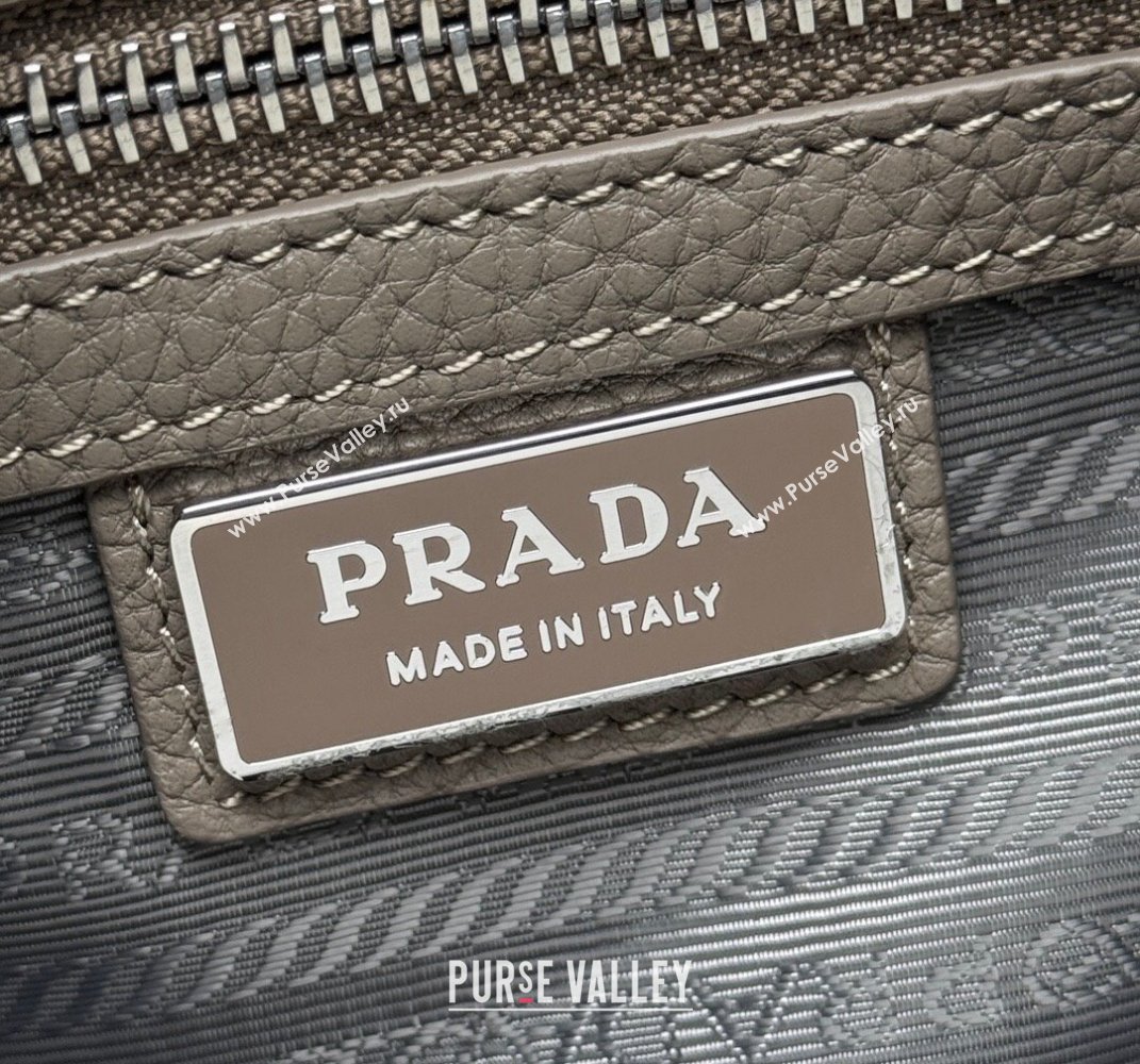 Prada Mens Leather shoulder bag with charm Bamboo Grey 2025 2VH184 (YZ-250407049)