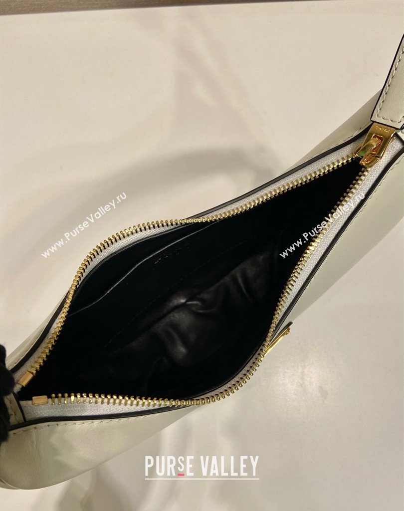 Prada Arque small leather shoulder bag 1BC194 White 2025 (YZ-250407063)
