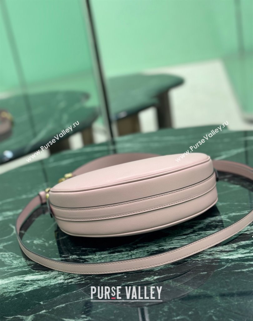 Prada Arque small leather shoulder bag 1BC194 Alabaster Pink 2025 (YZ-250407066)
