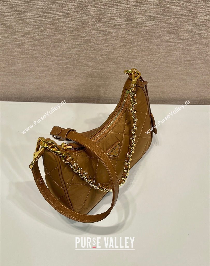 Prada Re-Edition 1995 Chaîne Re-Nylon mini-bag 1BC204 Brandy Brown 2025 (YZ-250407070)