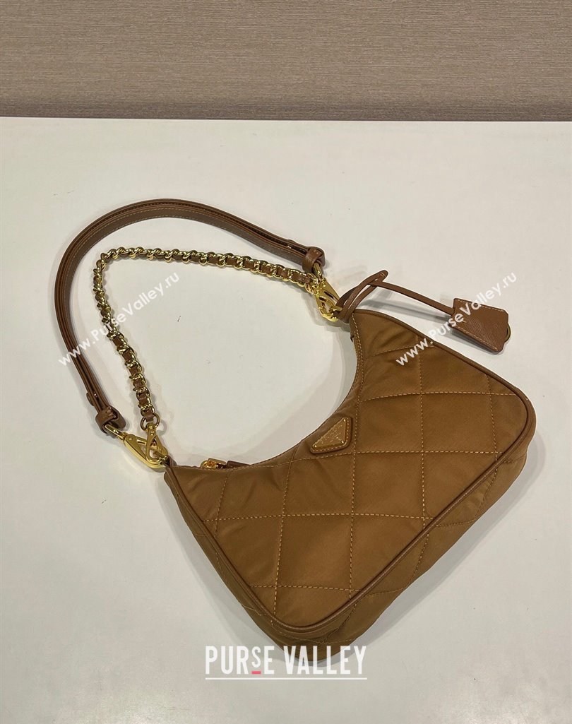 Prada Re-Edition 1995 Chaîne Re-Nylon mini-bag 1BC204 Brandy Brown 2025 (YZ-250407070)