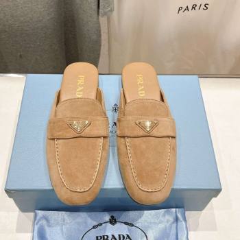 Prada Suede Mules/Slippers Dark Beige 2025 1D766N (SS-250424162)