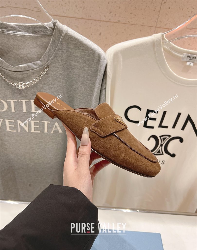 Prada Suede Mules/Slippers Brown 2025 1D766N (SS-250424164)