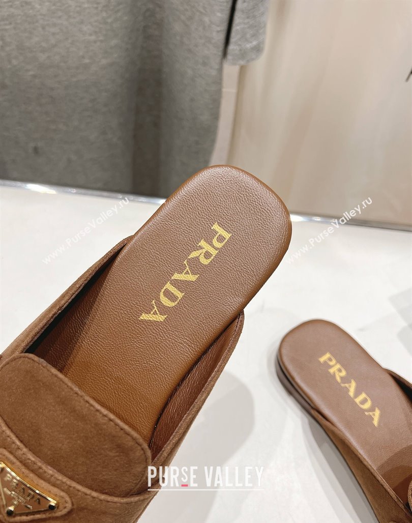 Prada Suede Mules/Slippers Brown 2025 1D766N (SS-250424164)