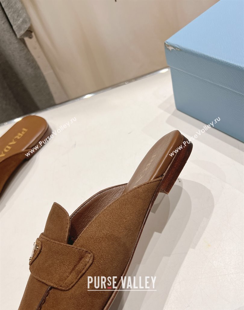 Prada Suede Mules/Slippers Brown 2025 1D766N (SS-250424164)
