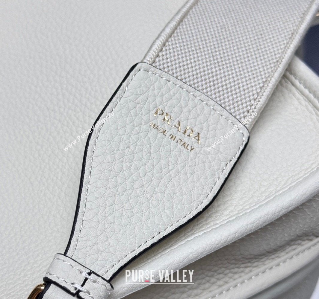 Prada Leather mini shoulder bag White 2025 1BH191 (YZ-250521010)