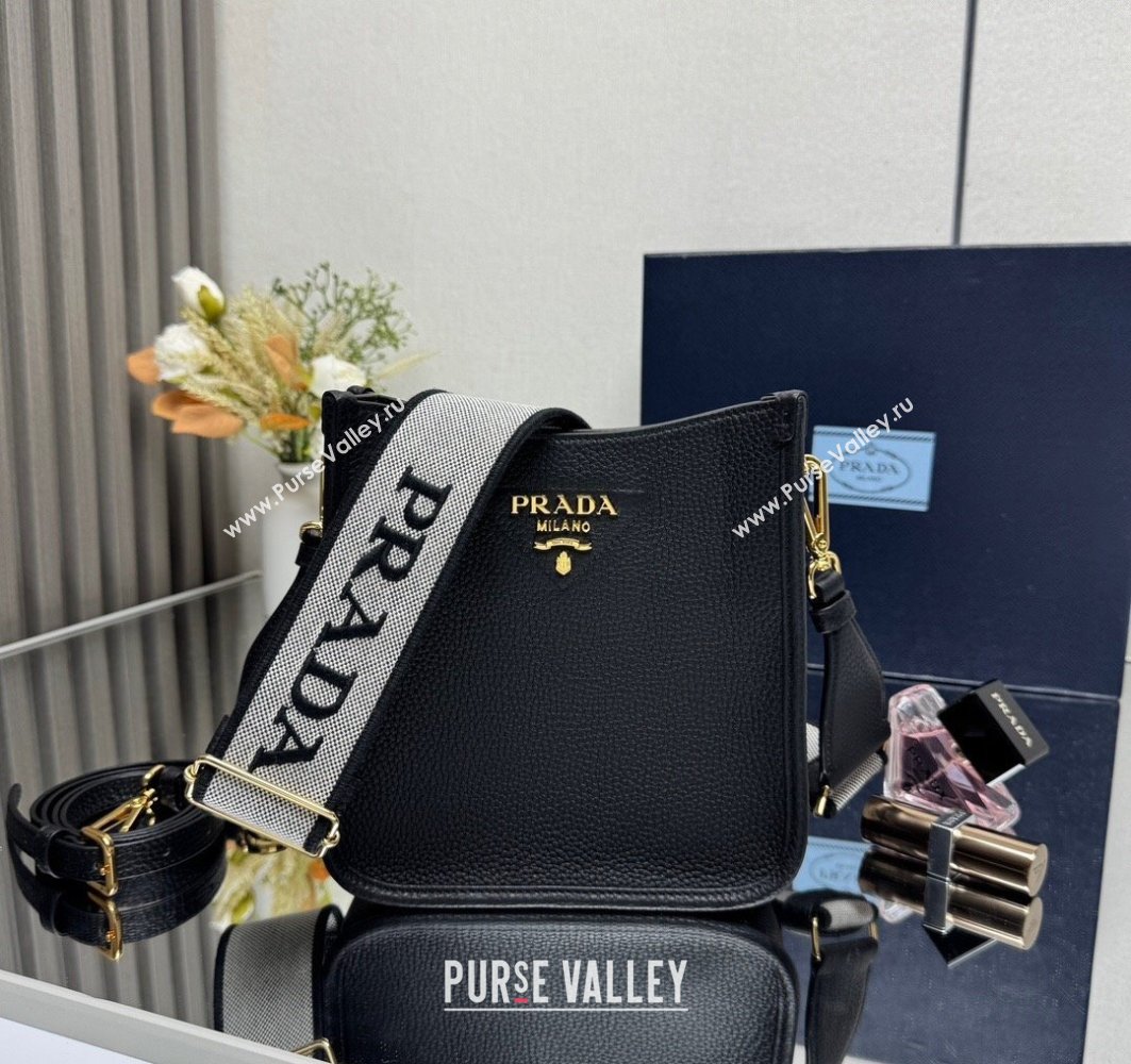 Prada Leather mini shoulder bag Black 2025 1BH191 (YZ-250521013)