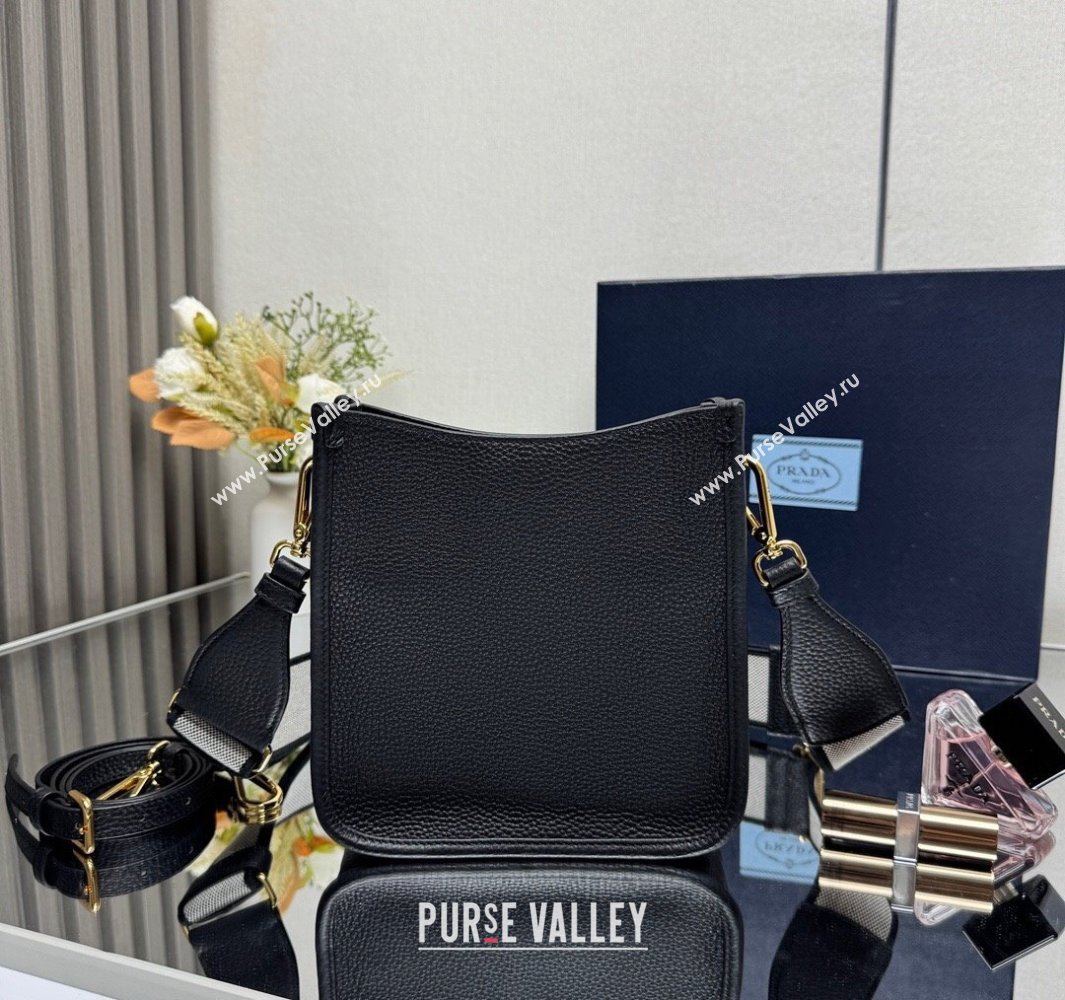 Prada Leather mini shoulder bag Black 2025 1BH191 (YZ-250521013)