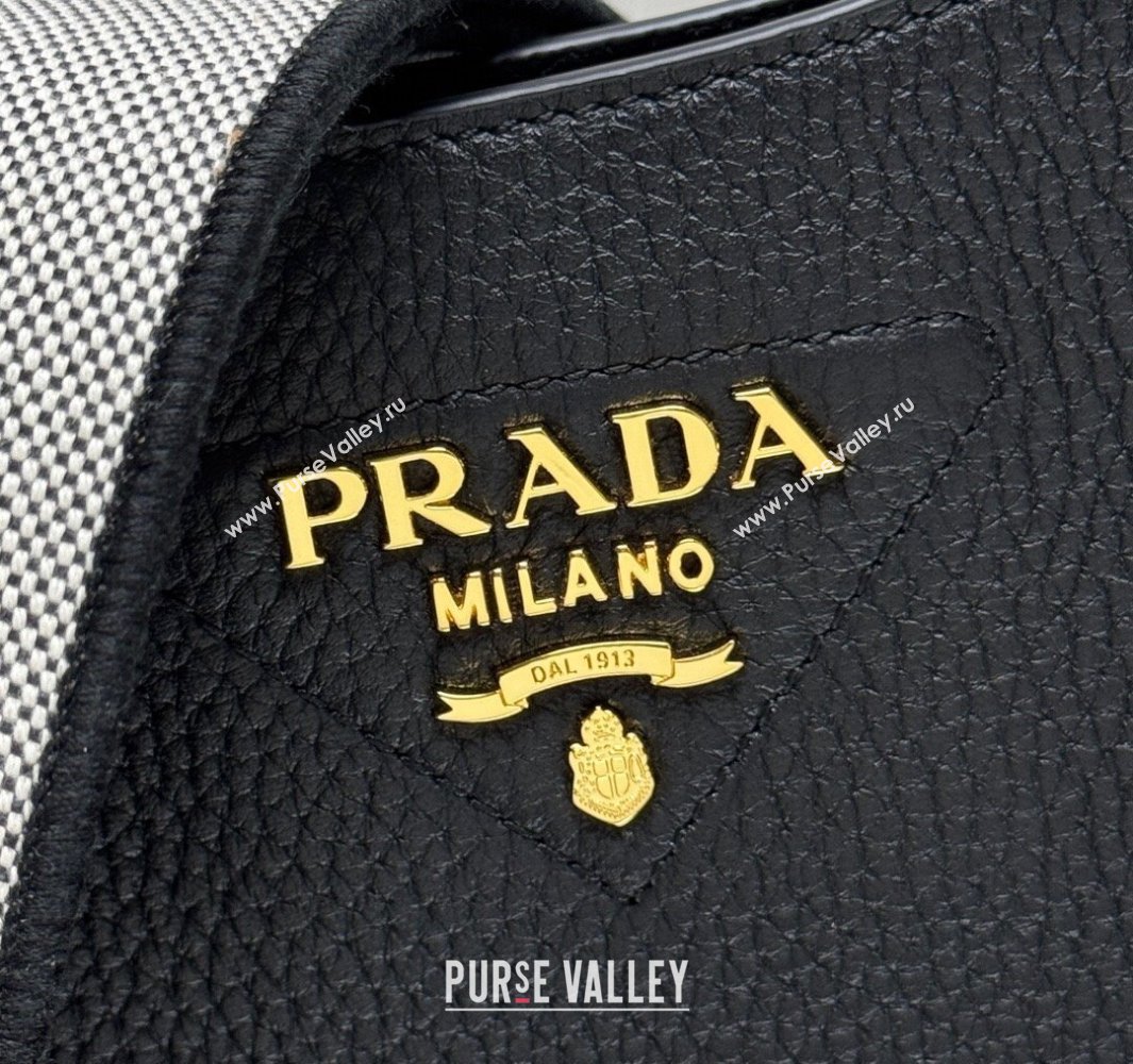 Prada Leather mini shoulder bag Black 2025 1BH191 (YZ-250521013)