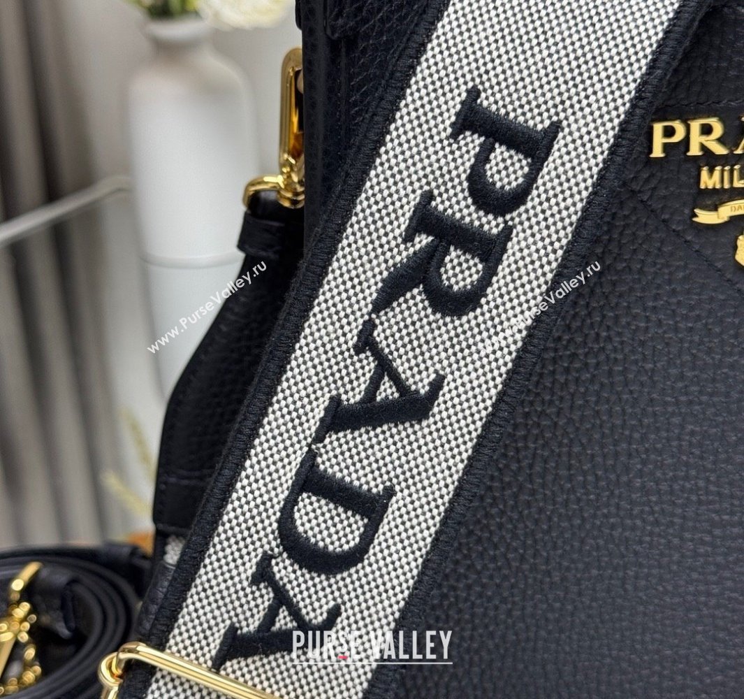 Prada Leather mini shoulder bag Black 2025 1BH191 (YZ-250521013)